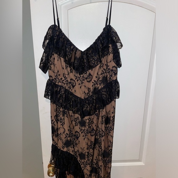 Revolve x MAJORELLE Aviation Black Lace Gown 🖤 Large - Picture 8 of 12